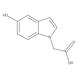 2-(5-hydroxy-1H-indol-1-yl)acetic acid Structure