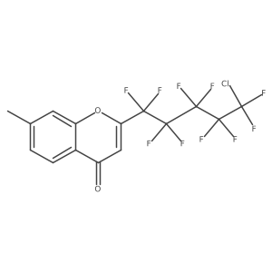 2-(5-Chloro-1,1,2,2,3,3,4,4,5,5-decafluoropentyl)-7-methyl-4H-1-benzopyran-4-one Structure