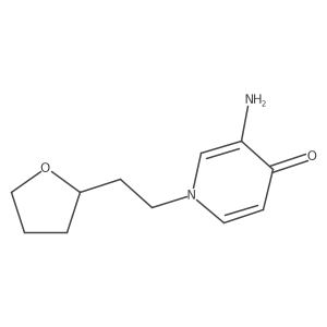 3-Amino-1-[2-(oxolan-2-yl)ethyl]-1,4-dihydropyridin-4-one Structure