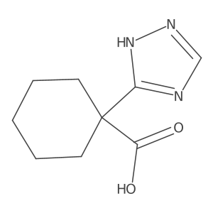 1-(1H-1,2,4-triazol-3-yl)cyclohexane-1-carboxylic acid Structure