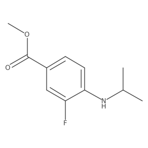 Methyl 3-fluoro-4-(propan-2-ylamino)benzoate Structure