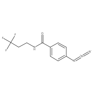 4-azido-N-(3,3,3-trifluoropropyl)benzamide结构式