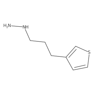 [3-(Thiophen-3-yl)propyl]hydrazine Structure
