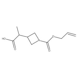 2-{1-[(Prop-2-en-1-yloxy)carbonyl]azetidin-3-yl}propanoic acid Structure