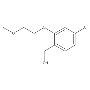 (4-Chloro-2-(2-methoxyethoxy)phenyl)methanol Structure