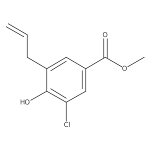 Methyl 3-chloro-4-hydroxy-5-(prop-2-ene-1-yl)benzoate Structure
