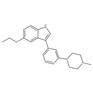 5-Ethoxy-3-[2-(4-methyl-1-piperazinyl)-4-pyridinyl]-1H-indazole结构式