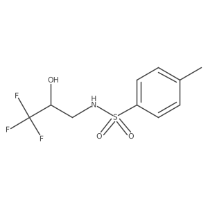 4-Methyl-N-(3,3,3-trifluoro-2-hydroxypropyl)benzenesulfonamide结构式