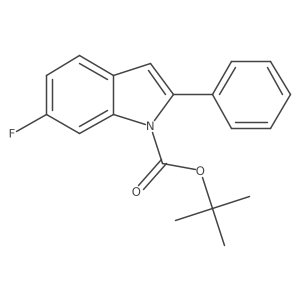 tert-Butyl 6-fluoro-2-phenyl-1H-indole-1-carboxylate Structure
