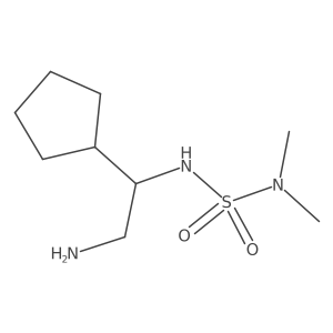 [(2-Amino-1-cyclopentylethyl)sulfamoyl]dimethylamine Structure