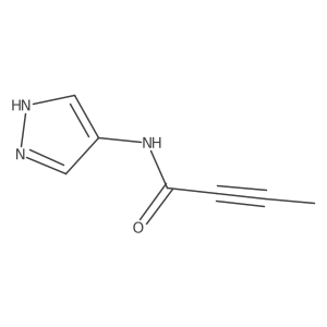 N-(1H-pyrazol-4-yl)but-2-ynamide结构式