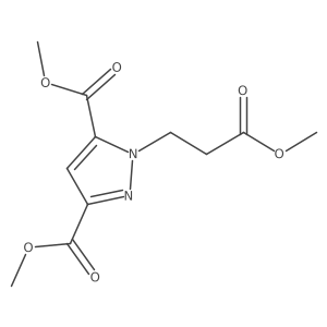 dimethyl 1-(3-methoxy-3-oxopropyl)-1H-pyrazole-3,5-dicarboxylate Structure