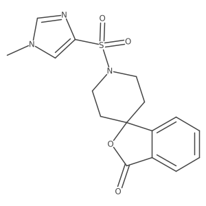 1'-((1-methyl-1H-imidazol-4-yl)sulfonyl)-3H-spiro[isobenzofuran-1,4'-piperidin]-3-one Structure