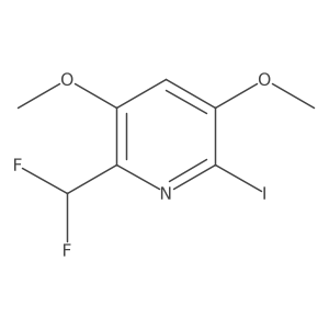 2-(Difluoromethyl)-3,5-dimethoxy-6-iodopyridine结构式