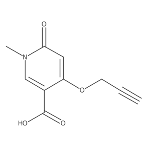 1-Methyl-6-oxo-4-(prop-2-yn-1-yloxy)-1,6-dihydropyridine-3-carboxylic acid结构式