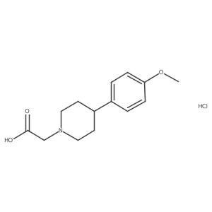 2-(4-(4-Methoxyphenyl)piperidin-1-yl)acetic acid hydrochloride结构式