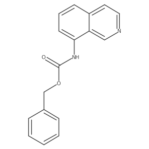 benzyl N-(isoquinolin-8-yl)carbamate结构式