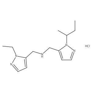 1-(1-sec-butyl-1H-pyrazol-5-yl)-N-[(1-ethyl-1H-pyrazol-5-yl)methyl]methanamine Structure