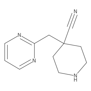 4-(2-pyrimidinylmethyl)-4-Piperidinecarbonitrile结构式