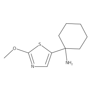1-(2-Methoxy-1,3-thiazol-5-yl)cyclohexan-1-amine结构式