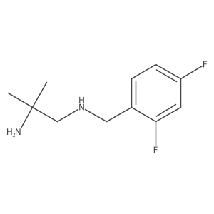 (2-Amino-2-methylpropyl)[(2,4-difluorophenyl)methyl]amine Structure