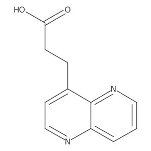 3-(1,5-Naphthyridin-4-yl)propanoic acid结构式