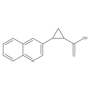 2-(Quinolin-3-yl)cyclopropane-1-carboxylic acid Structure