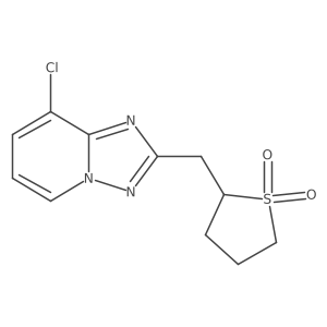 [1,2,4]Triazolo[1,5-a]pyridine, 8-chloro-2-[(tetrahydro-1,1-dioxido-2-thienyl)methyl]-结构式