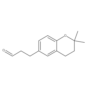 3-(2,2-dimethyl-3,4-dihydro-2H-1-benzopyran-6-yl)propanal Structure
