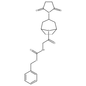 benzyl (2-((1R,5S)-3-(2,5-dioxopyrrolidin-1-yl)-8-azabicyclo[3.2.1]octan-8-yl)-2-oxoethyl)carbamate Structure