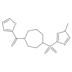 furan-2-yl(4-((1-methyl-1H-imidazol-4-yl)sulfonyl)-1,4-diazepan-1-yl)methanone Structure
