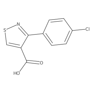 3-(4-Chlorophenyl)isothiazole-4-carboxylic acid Structure