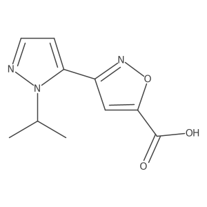 3-[1-(propan-2-yl)-1H-pyrazol-5-yl]-1,2-oxazole-5-carboxylic acid Structure