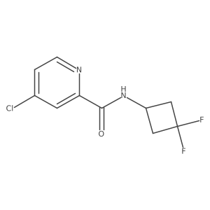 4-Chloro-N-(3,3-difluorocyclobutyl)picolinamide Structure