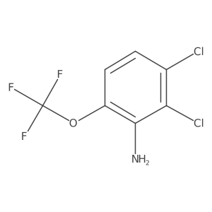 2,3-Dichloro-6-(trifluoromethoxy)aniline Structure