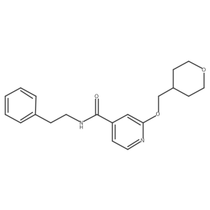 N-phenethyl-2-((tetrahydro-2H-pyran-4-yl)methoxy)isonicotinamide Structure