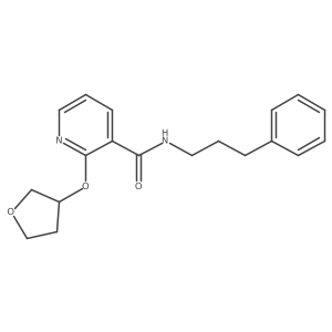 N-(3-phenylpropyl)-2-((tetrahydrofuran-3-yl)oxy)nicotinamide Structure