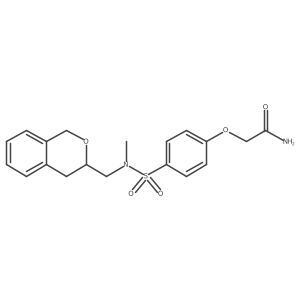 2-(4-(N-(isochroman-3-ylmethyl)-N-methylsulfamoyl)phenoxy)acetamide Structure