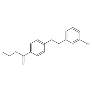 Ethyl 4-[2-(2-Aminopyridin-6-yl)ethyl]benzoate Structure
