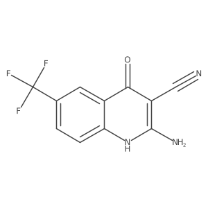2-Amino-4-hydroxy-6-(trifluoromethyl)quinoline-3-carbonitrile Structure