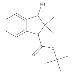 tert-butyl 3-amino-2,2-dimethyl-2,3-dihydro-1H-indole-1-carboxylate Structure
