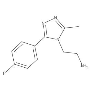 2-[3-(4-fluorophenyl)-5-methyl-4H-1,2,4-triazol-4-yl]ethan-1-amine Structure