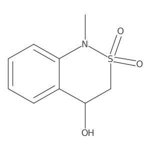 4-hydroxy-1-methyl-3,4-dihydro-1H-benzo[c][1,2]thiazine 2,2-dioxide Structure