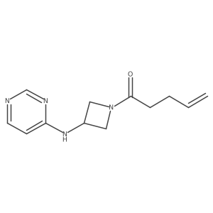 1-(3-(Pyrimidin-4-ylamino)azetidin-1-yl)pent-4-en-1-one结构式