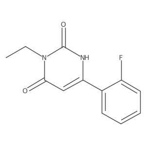 3-Ethyl-6-(2-fluorophenyl)-1,2,3,4-tetrahydropyrimidine-2,4-dione结构式