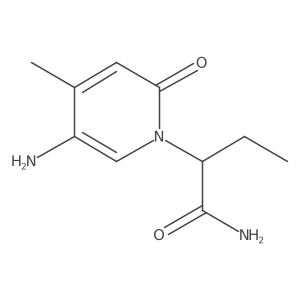 2-(5-Amino-4-methyl-2-oxo-1,2-dihydropyridin-1-yl)butanamide Structure