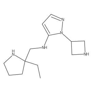 1-(azetidin-3-yl)-N-[(2-ethylpyrrolidin-2-yl)methyl]-1H-pyrazol-5-amine Structure