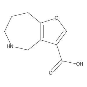4H,5H,6H,7H,8H-furo[3,2-c]azepine-3-carboxylic acid Structure