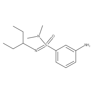 3-amino-N,N-dimethyl-N-(pentan-3-yl)benzene-1-sulfonoimidamide结构式