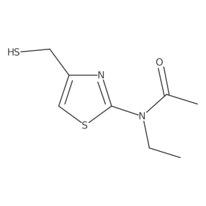 N-ethyl-N-[4-(sulfanylmethyl)-1,3-thiazol-2-yl]acetamide结构式